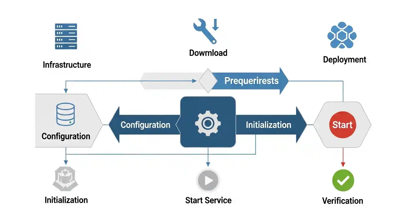 Step-by-step technical workflow for deploying a NovaPG instance
